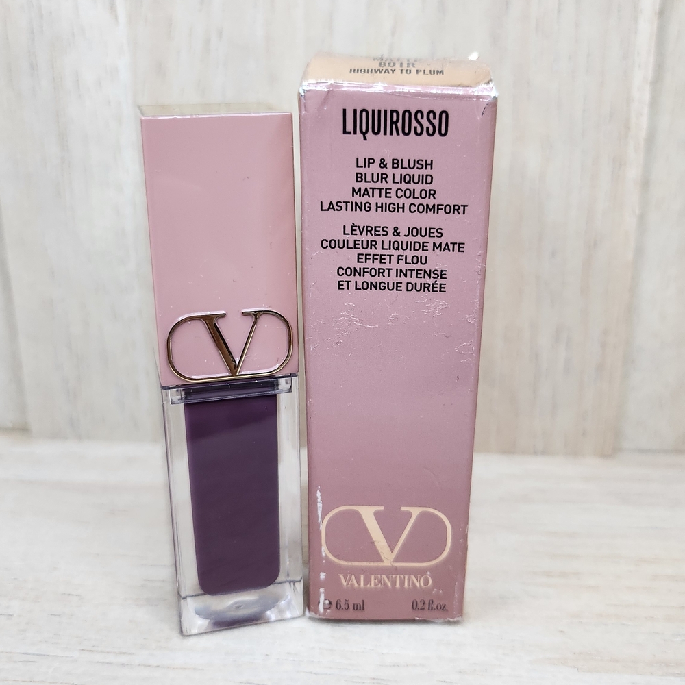Valentino Liquirosso Lip & Blush Blur Liquid - Deep Purple